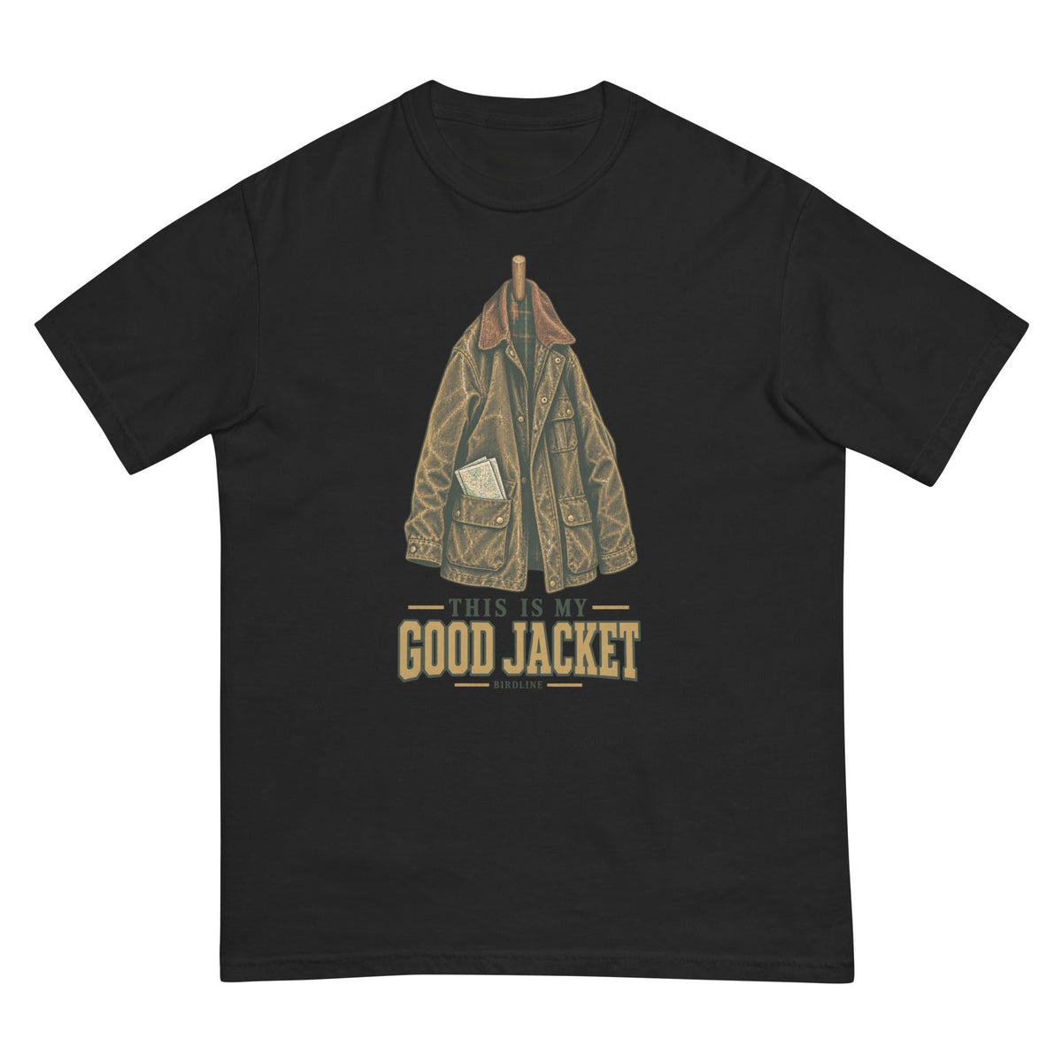 This Is My Good Jacket T-Shirt premium-quality garment detail