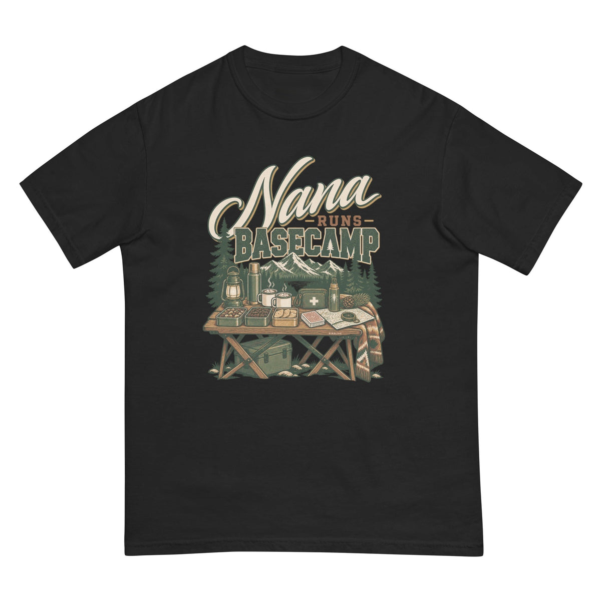 Nana Runs Basecamp T-Shirt premium-quality garment detail