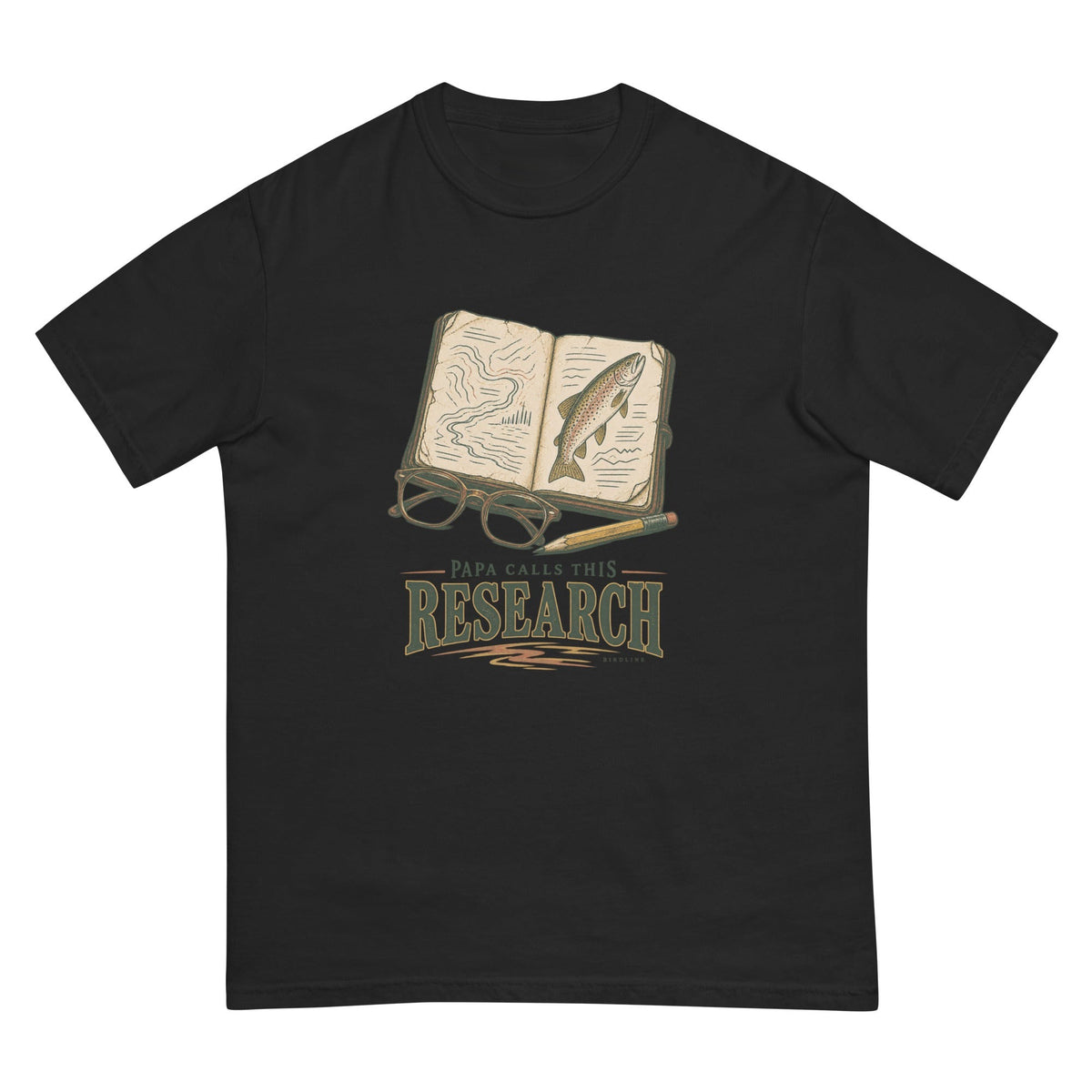 Papa Calls This Research T-Shirt premium-quality garment detail