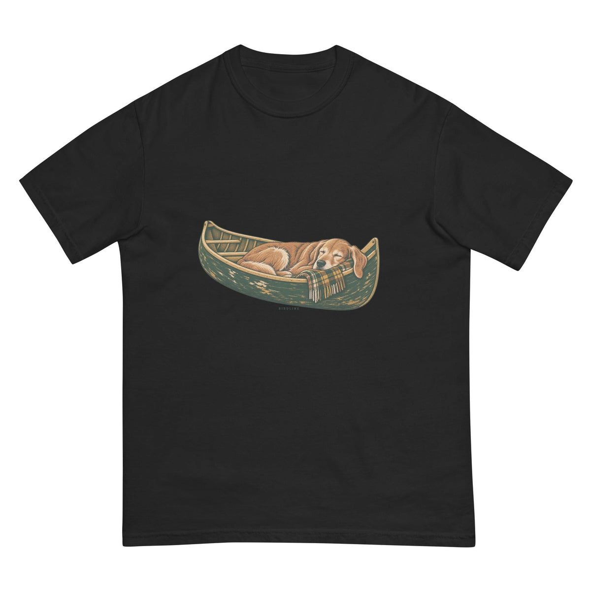 Retriever Canoe Birdline T-Shirt premium-quality garment detail