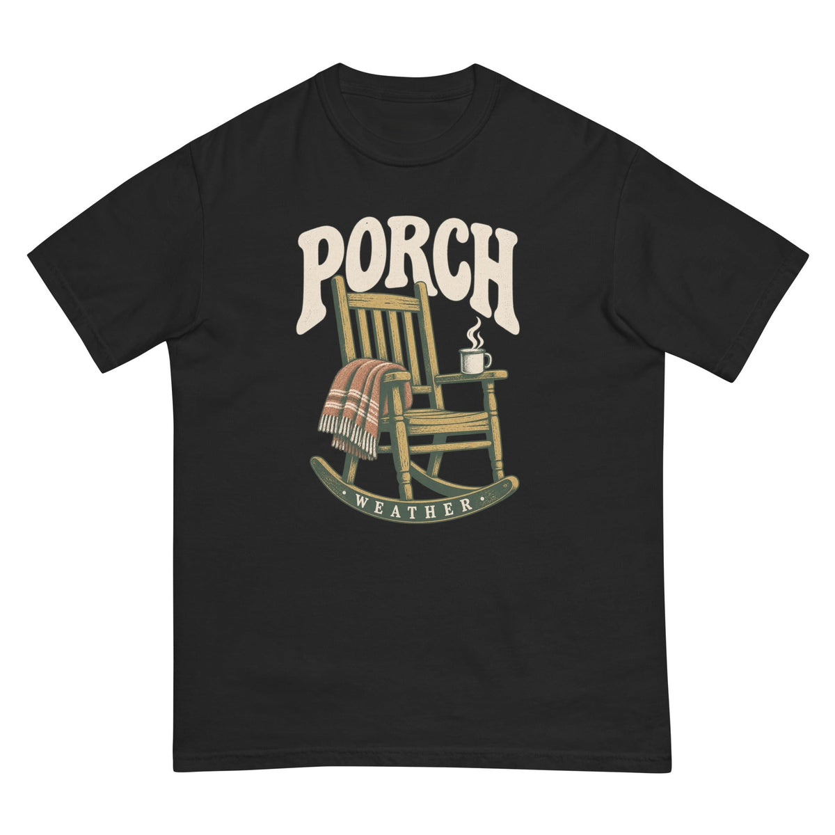 Porch Weather T-Shirt premium-quality garment detail