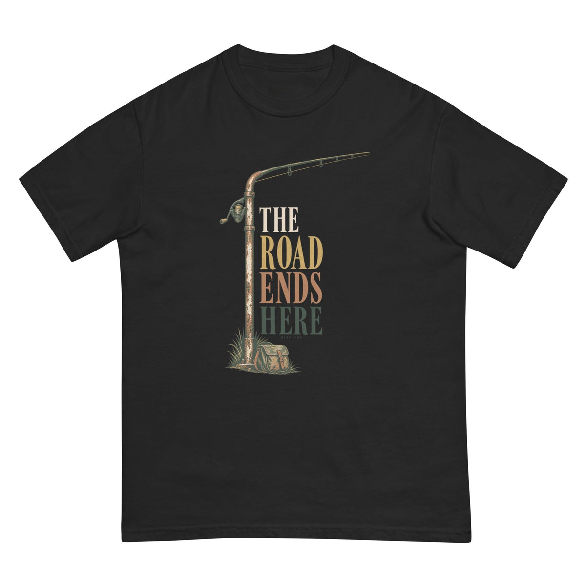 The Road Ends Here T-Shirt premium-quality garment detail