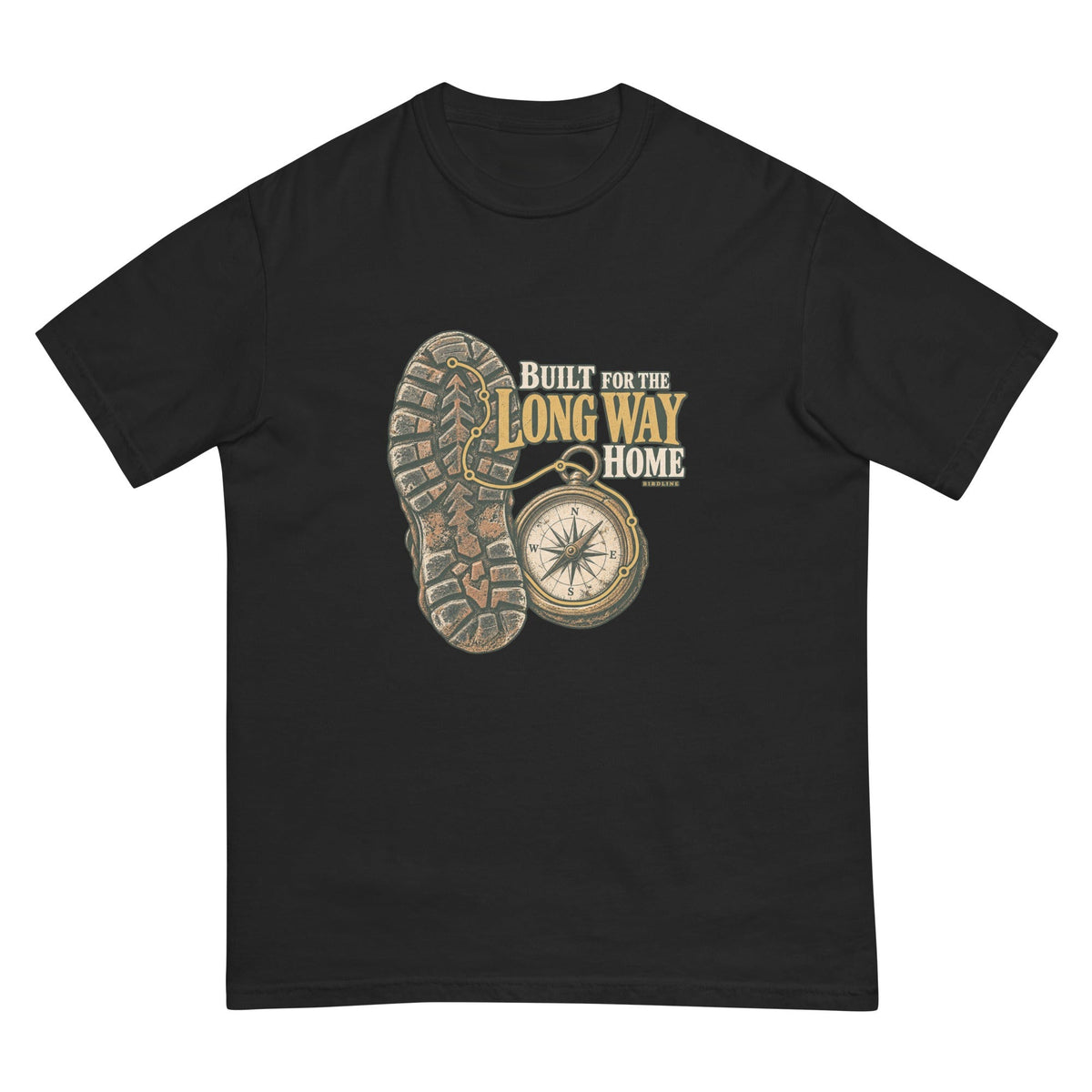 Built for the Long Way Home T-Shirt premium-quality garment detail