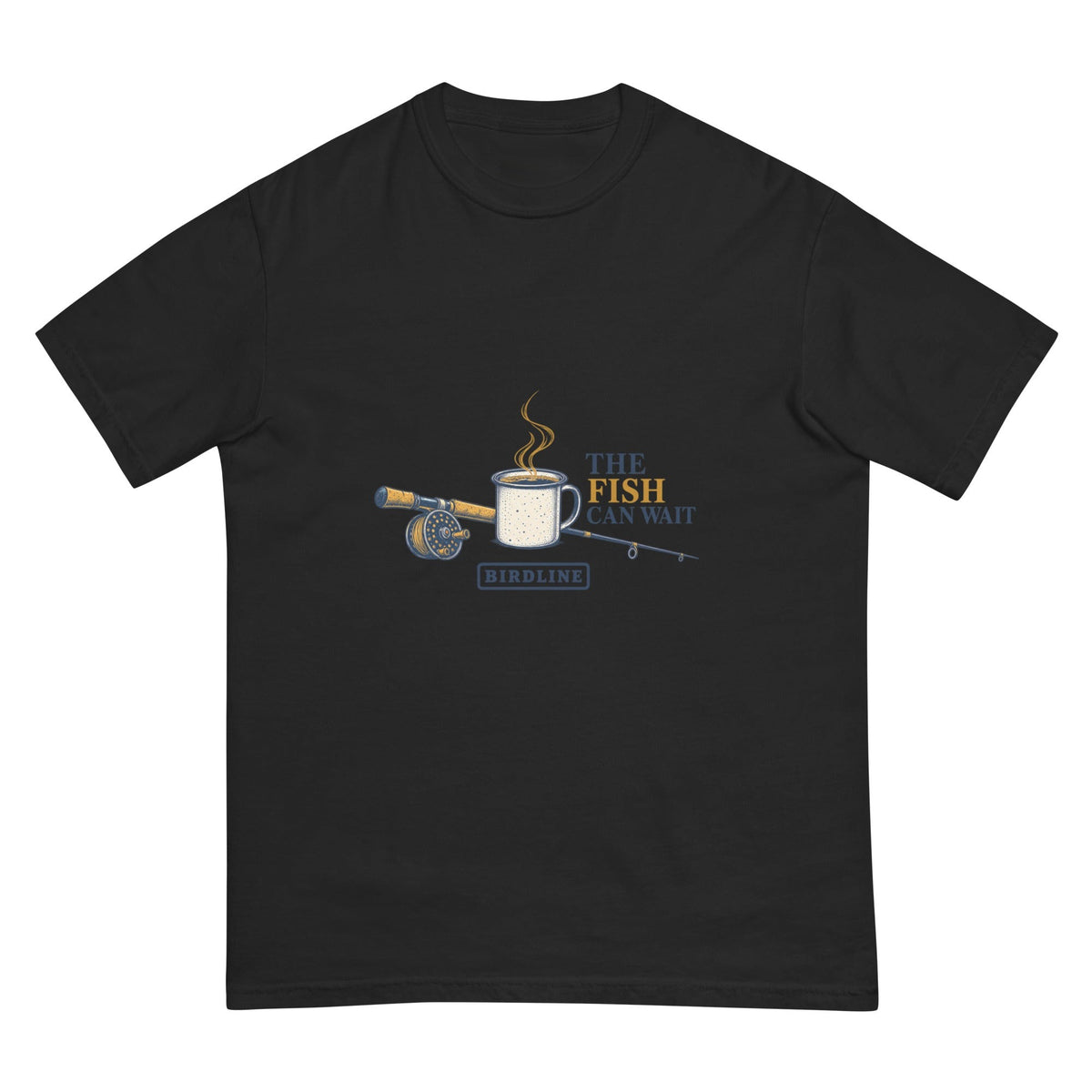 The Fish Can Wait T-Shirt premium-quality garment detail
