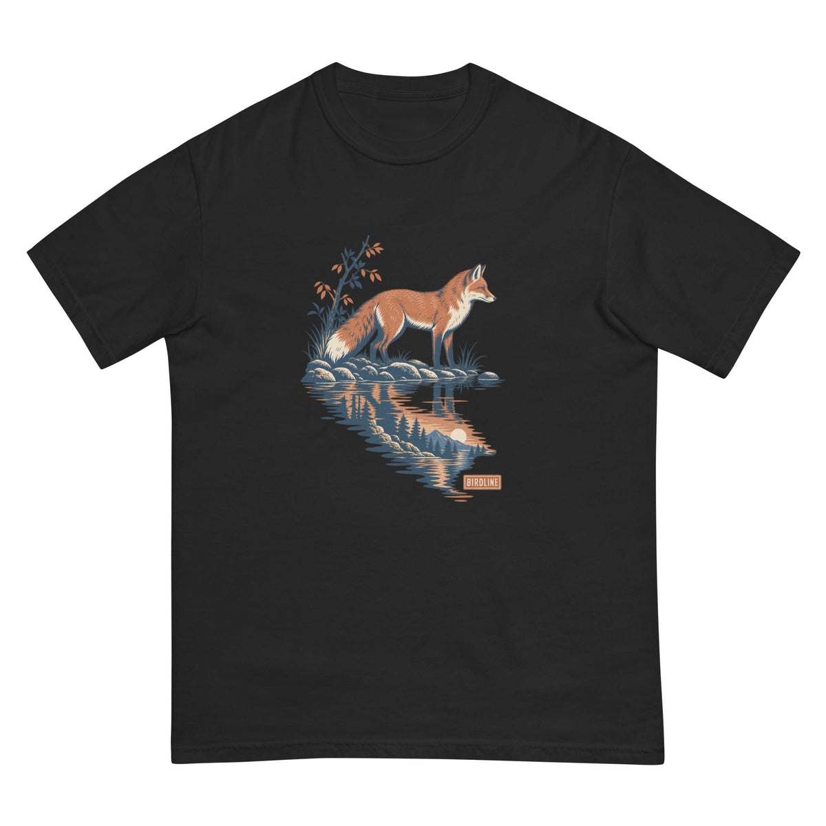 Fox Reflection T-Shirt premium-quality garment detail