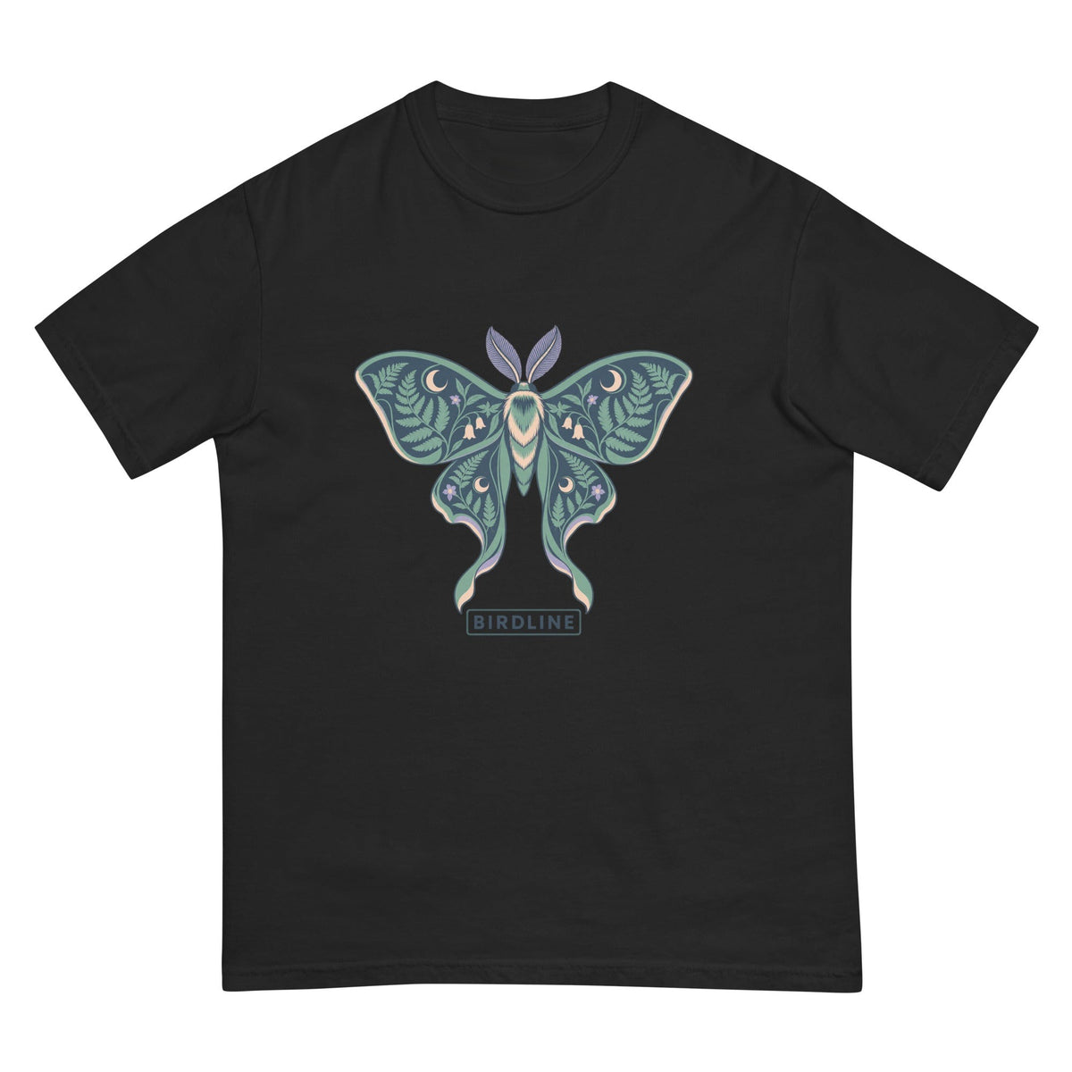 Botanical Moth T-Shirt premium-quality garment detail