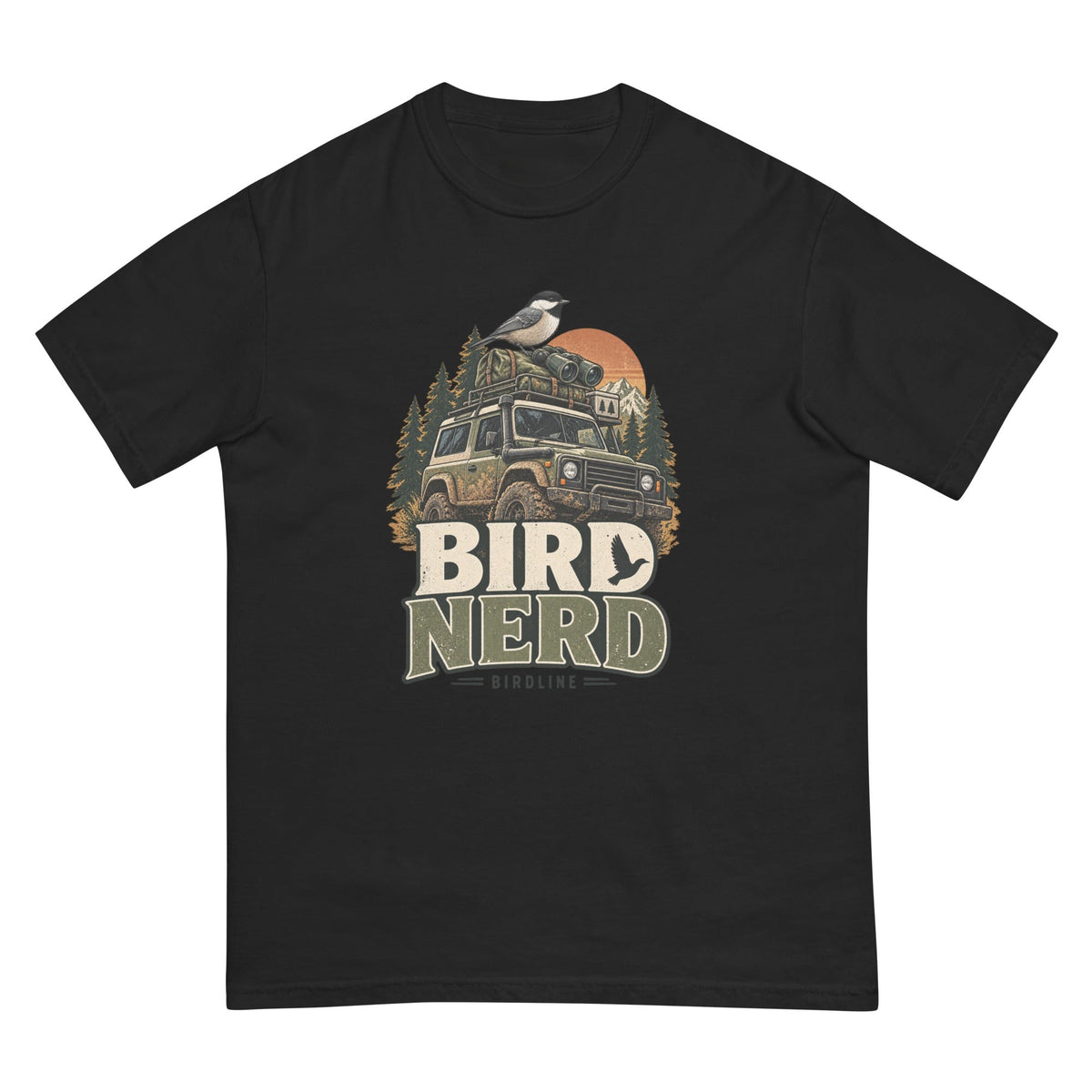 Bird Nerd Off-Roader T-Shirt premium-quality garment detail