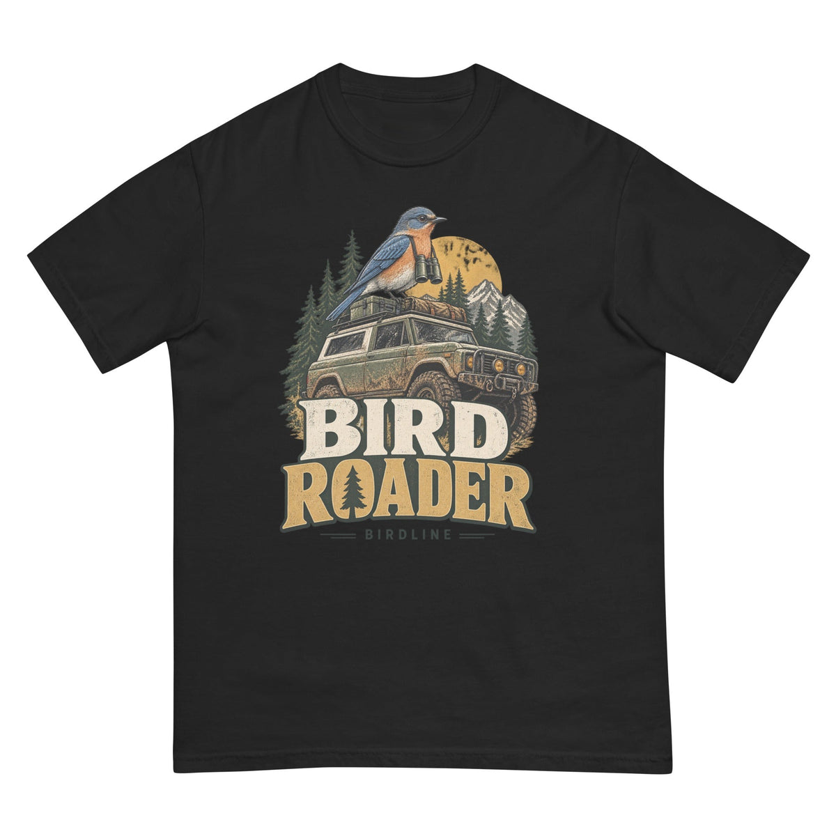 Bird Roader T-Shirt premium-quality garment detail