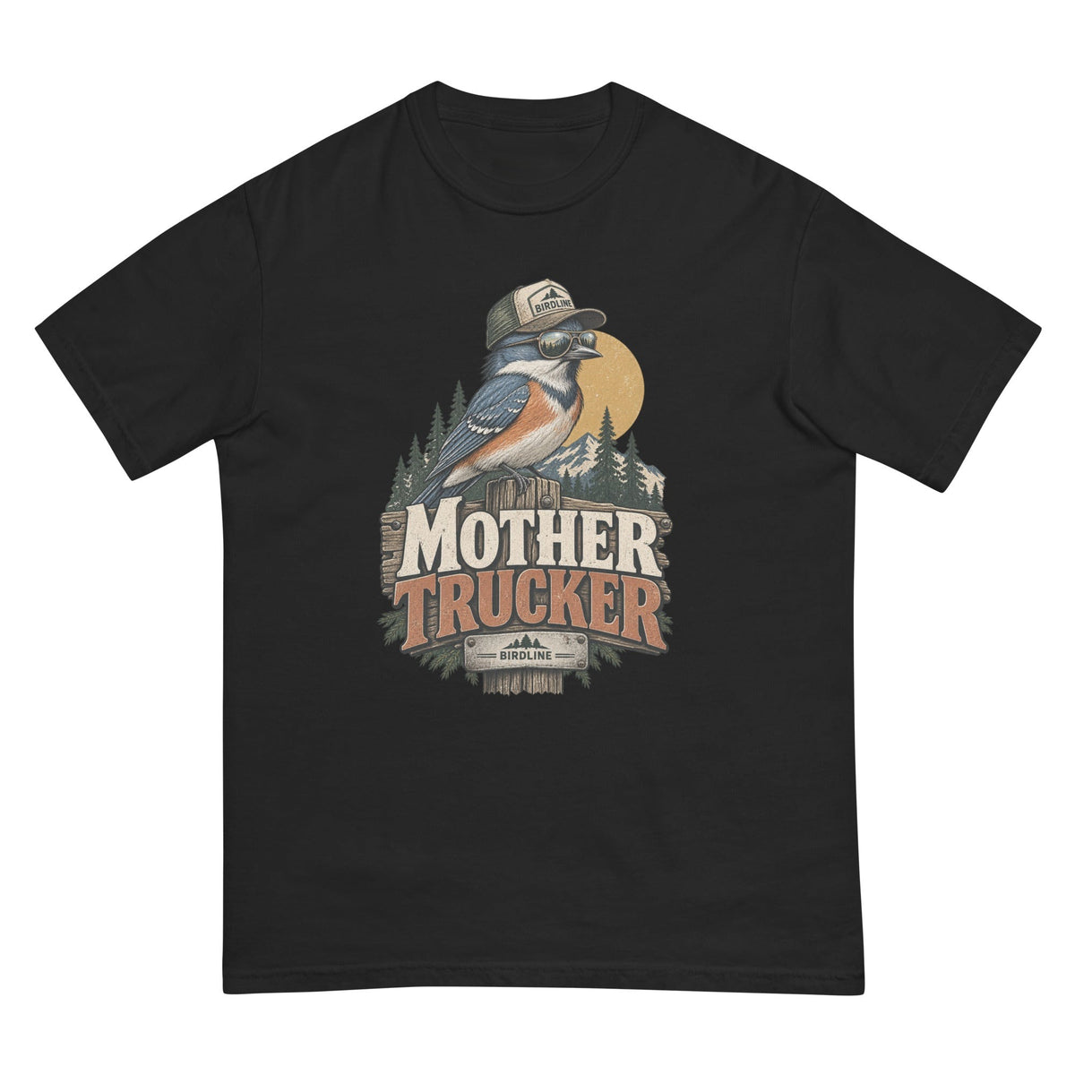 Mother Trucker T-Shirt premium-quality garment detail