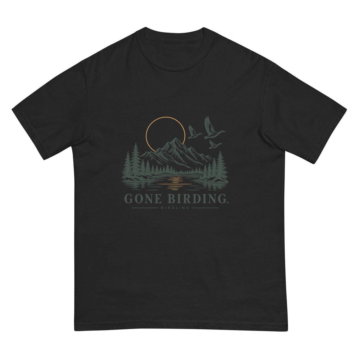 Gone Birding T-Shirt premium-quality garment detail