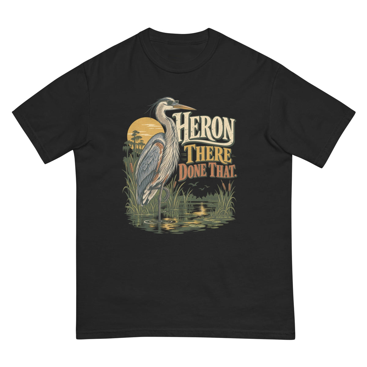Heron There Done That T-Shirt premium-quality garment detail