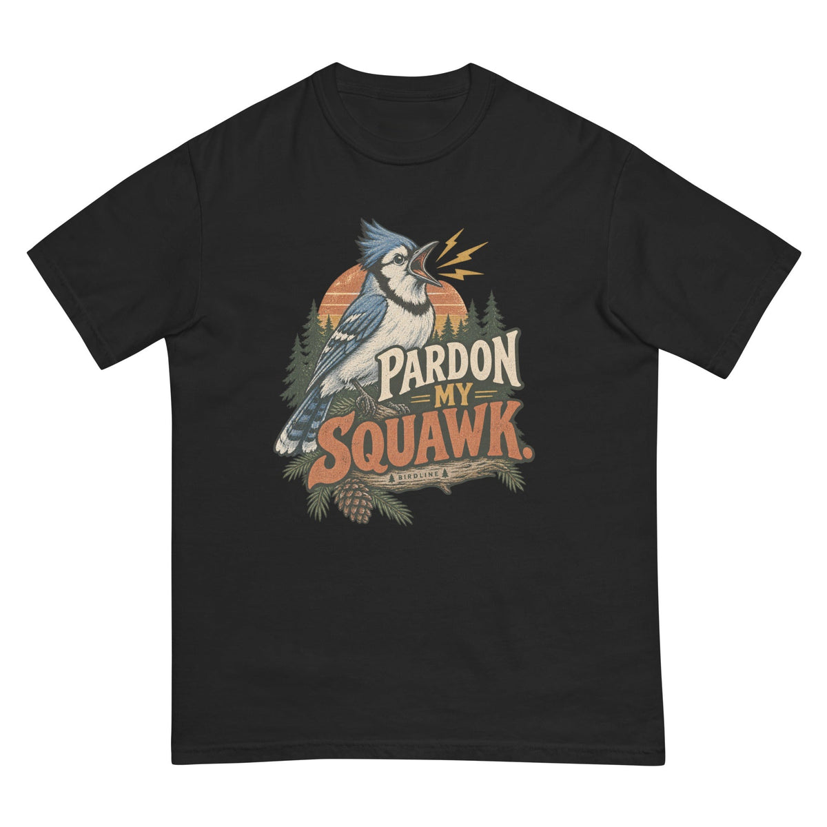 Pardon My Squawk T-Shirt premium-quality garment detail