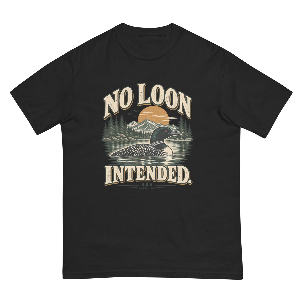No Loon Intended T-Shirt premium-quality garment detail