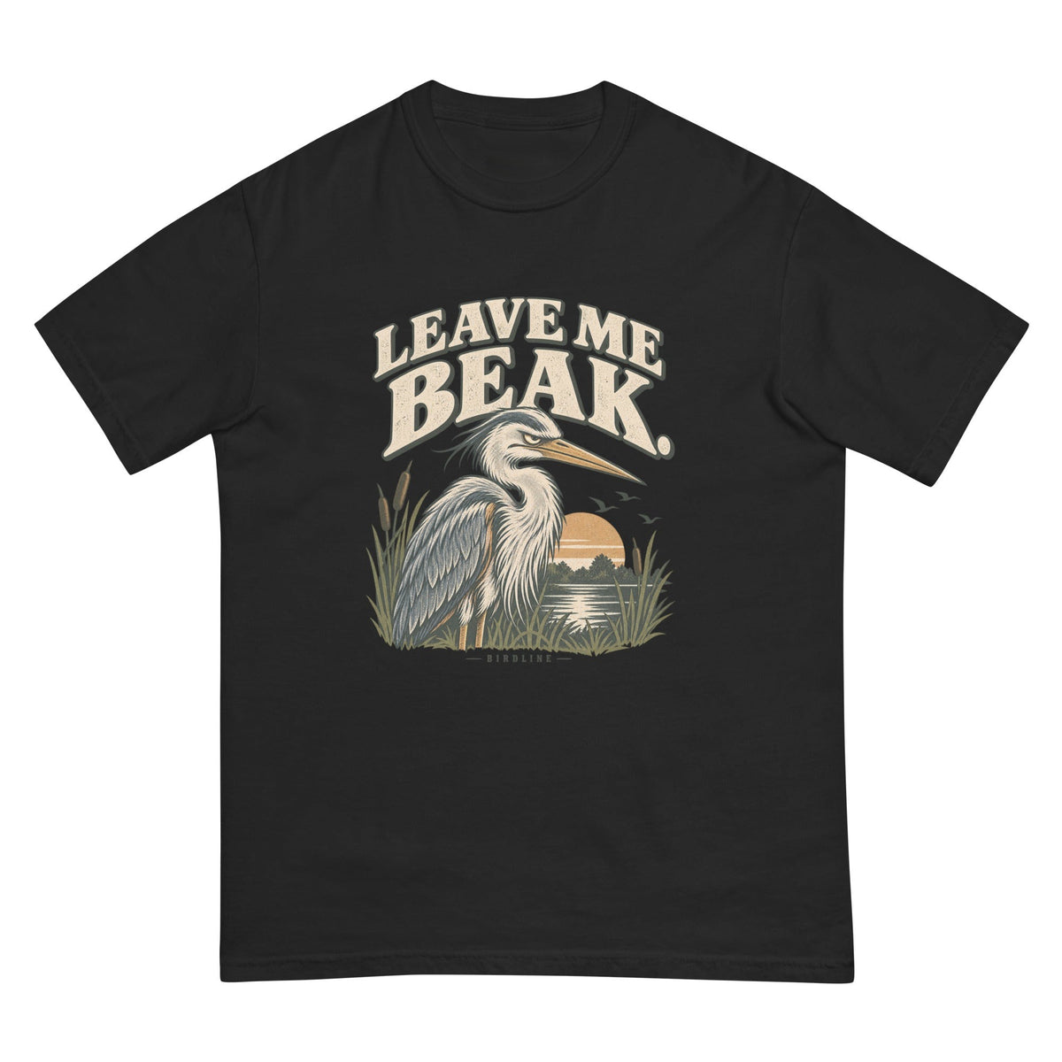 Leave Me Beak T-Shirt premium-quality garment detail