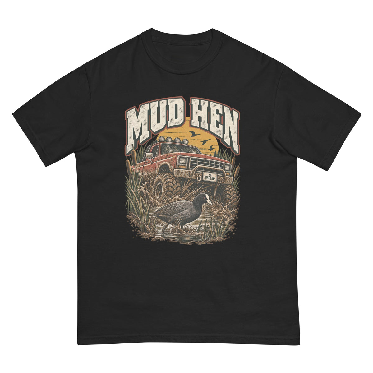 Mud Hen T-Shirt premium-quality garment detail