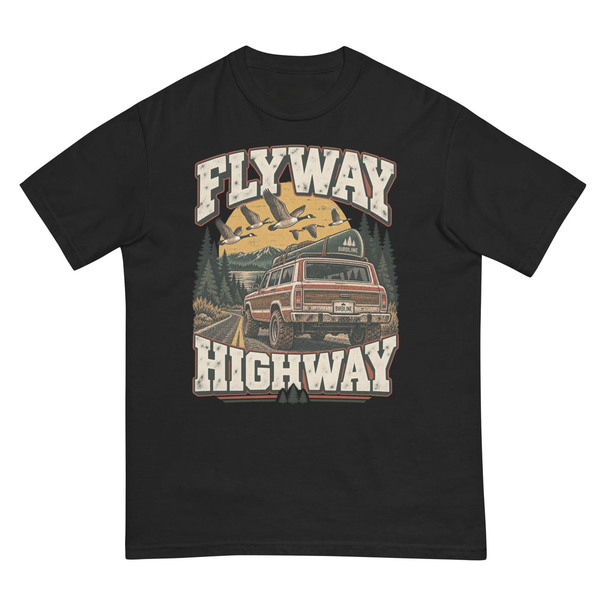 Flyway Highway T-Shirt premium-quality garment detail