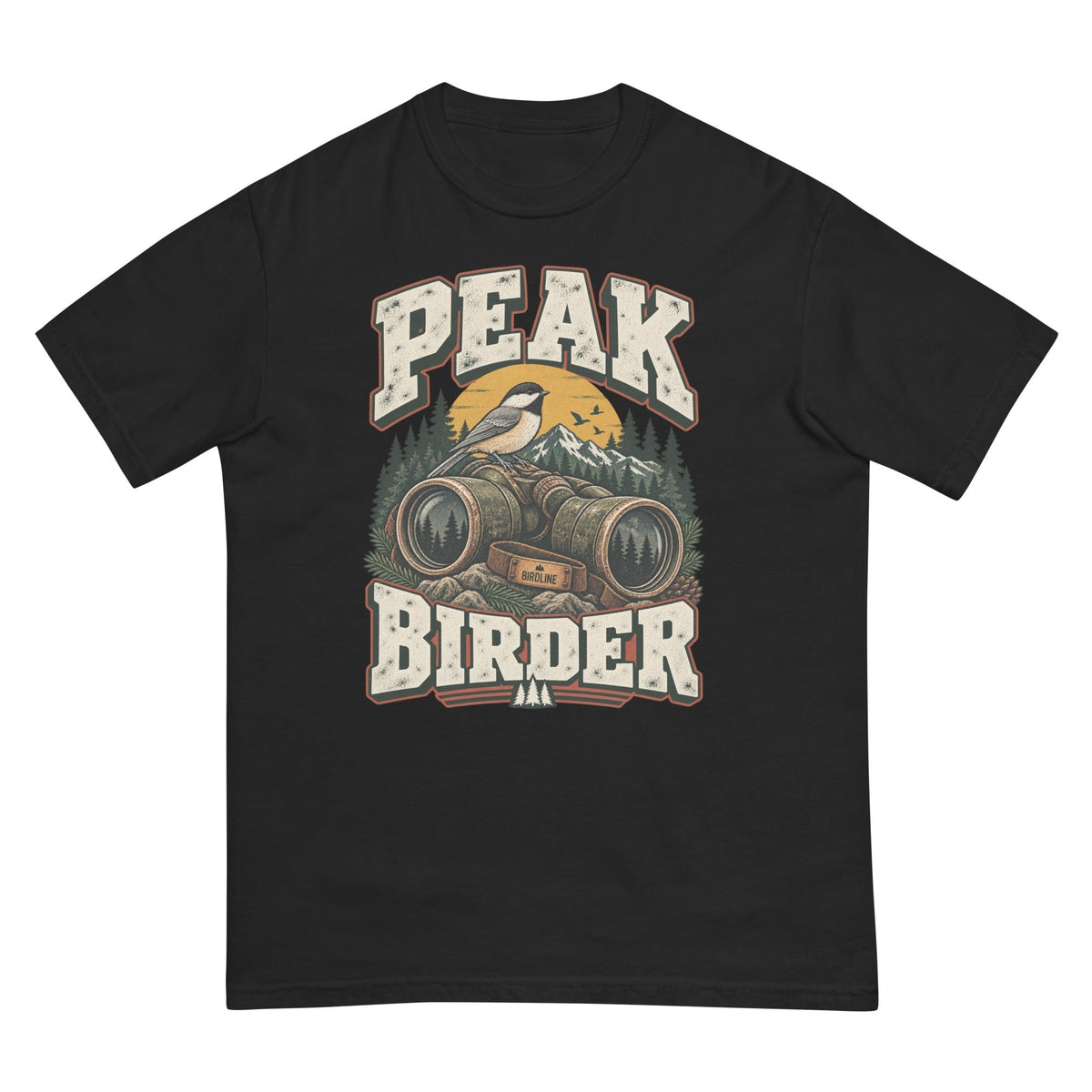 Peak Birder T-Shirt premium-quality garment detail