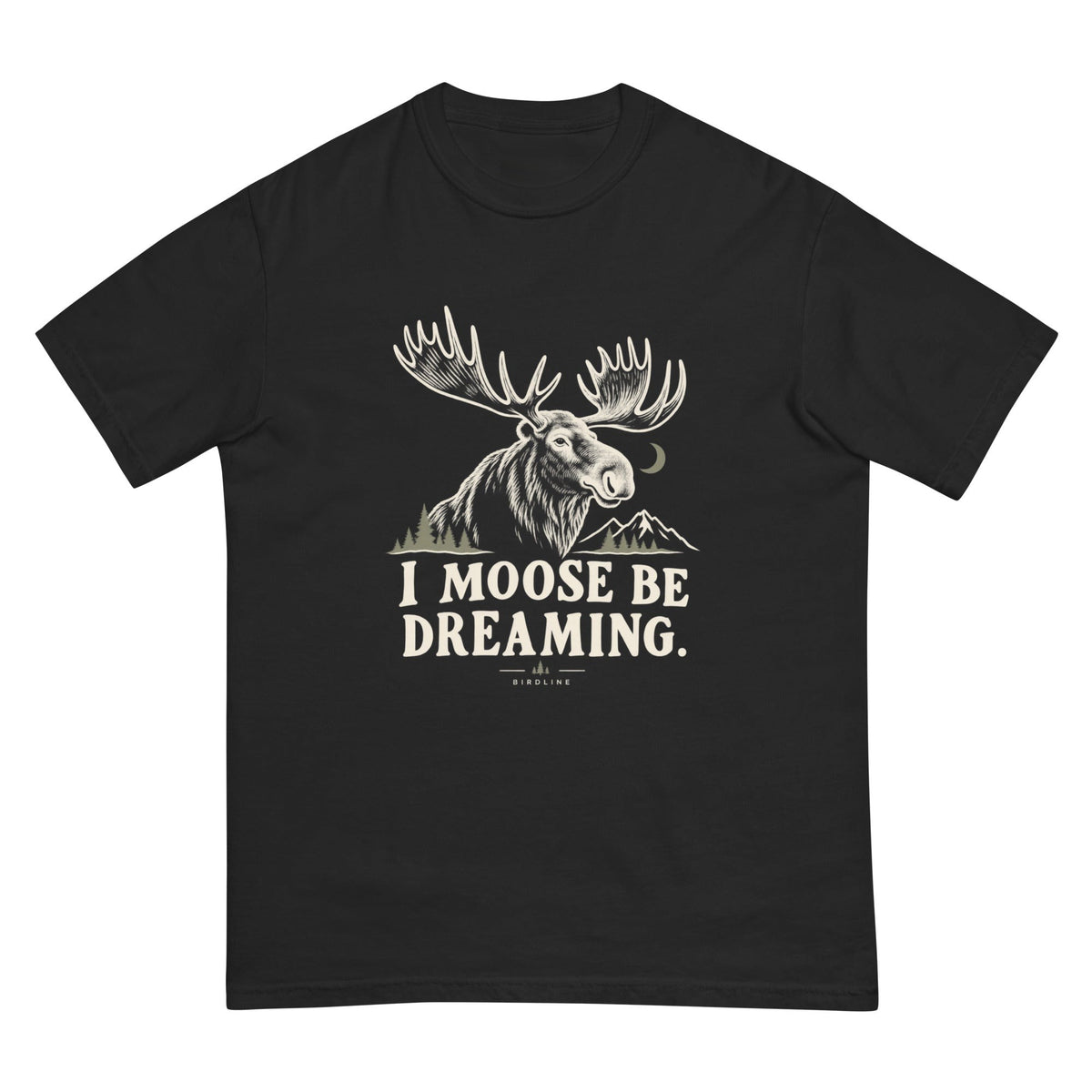 I Moose Be Dreaming T-Shirt premium-quality garment detail