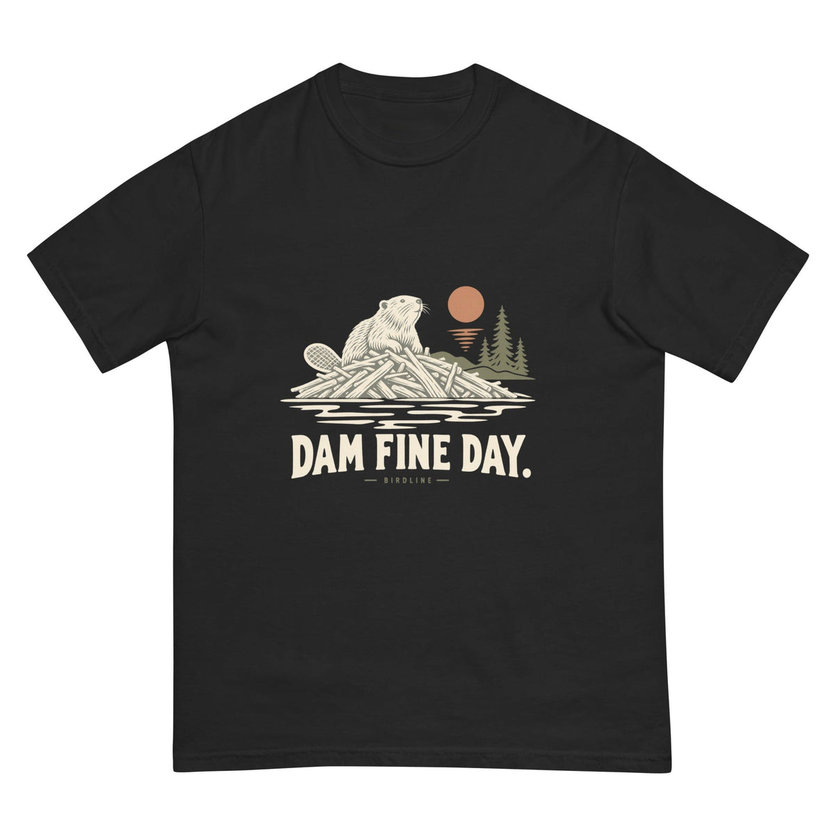 Dam Fine Day T-Shirt premium-quality garment detail