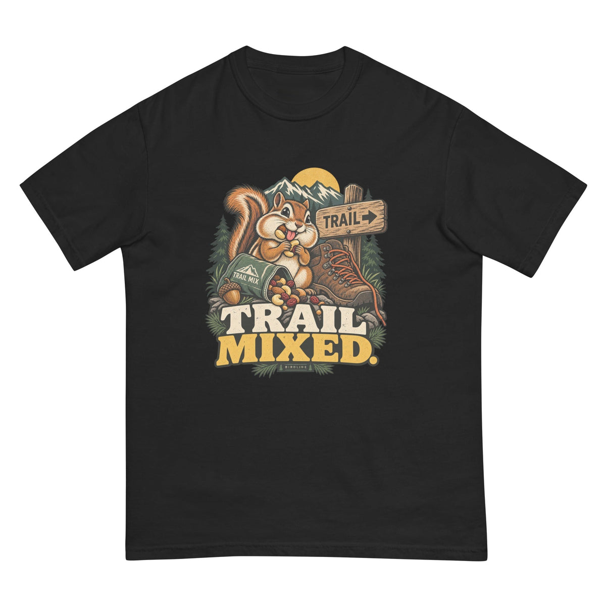 Trail Mixed T-Shirt premium-quality garment detail