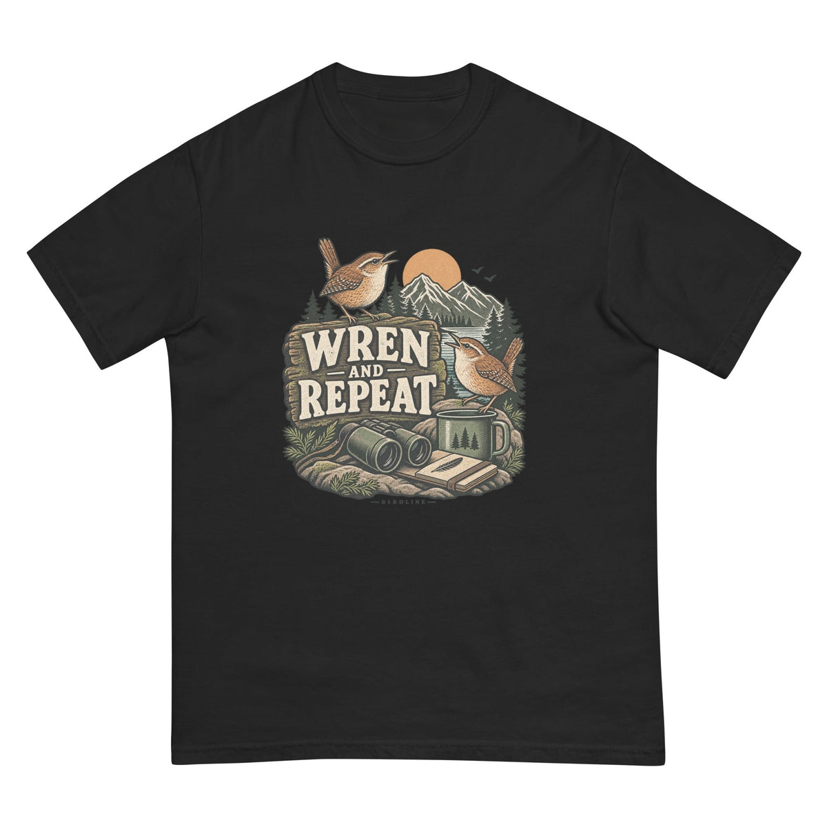 Wren and Repeat T-Shirt premium-quality garment detail