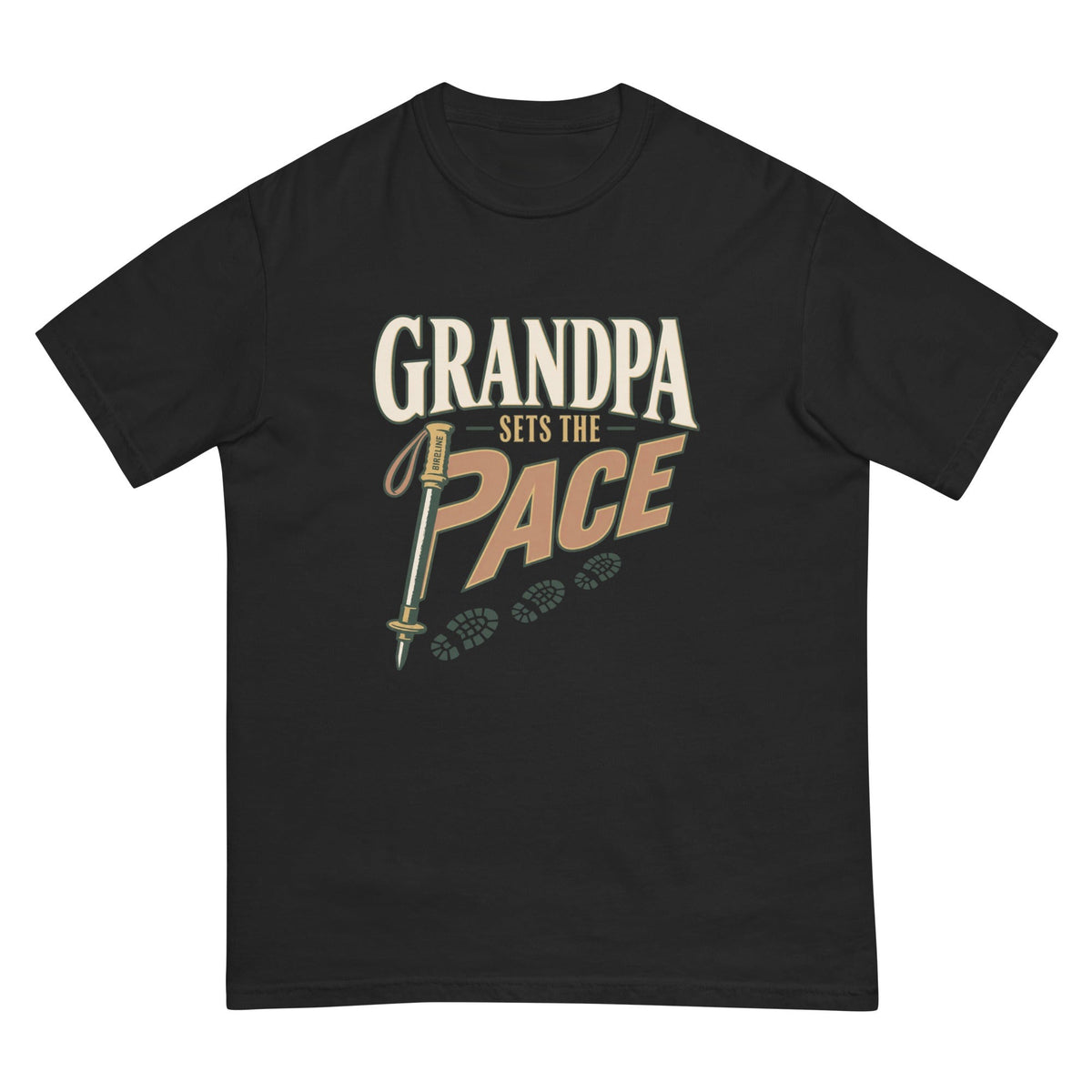 Grandpa Sets the Pace T-Shirt premium-quality garment detail