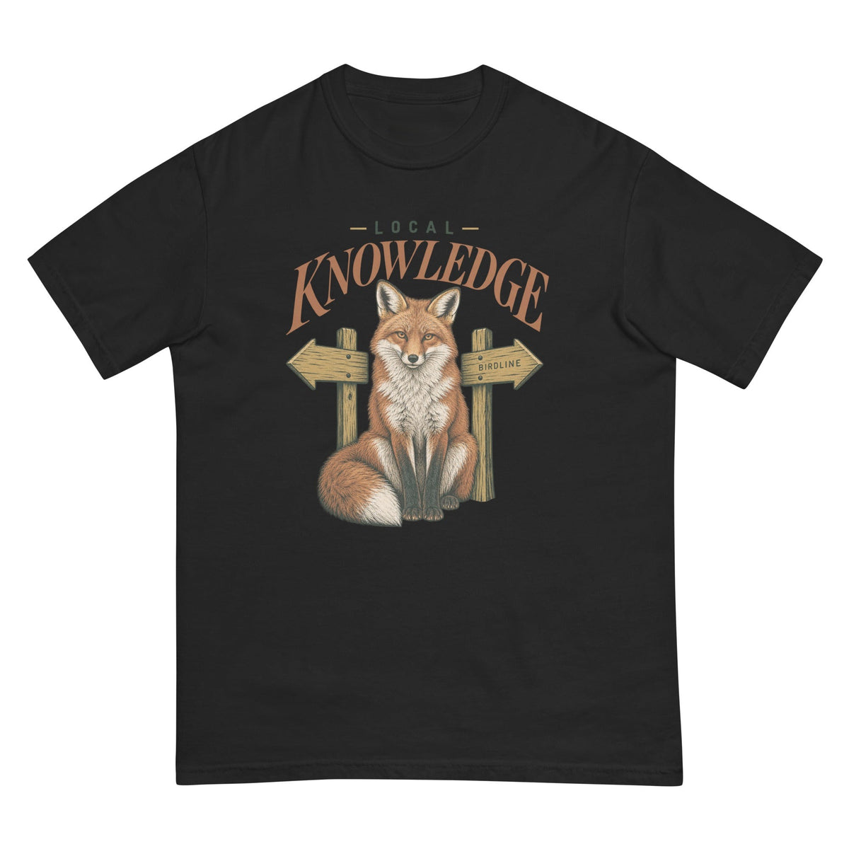 Local Knowledge T-Shirt premium-quality garment detail