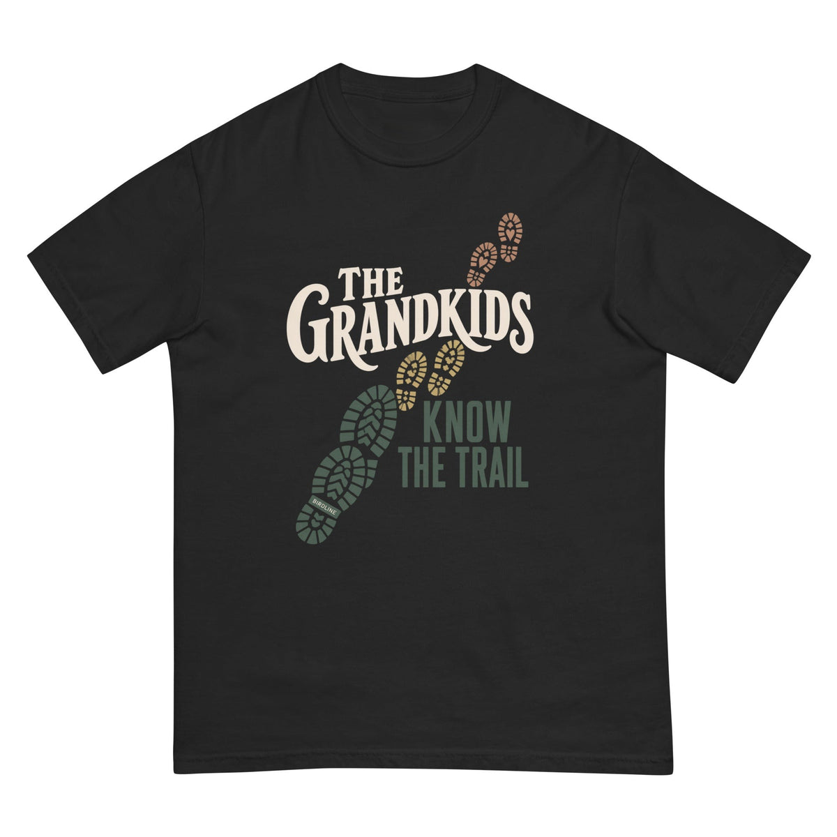 The Grandkids Know the Trail T-Shirt premium-quality garment detail
