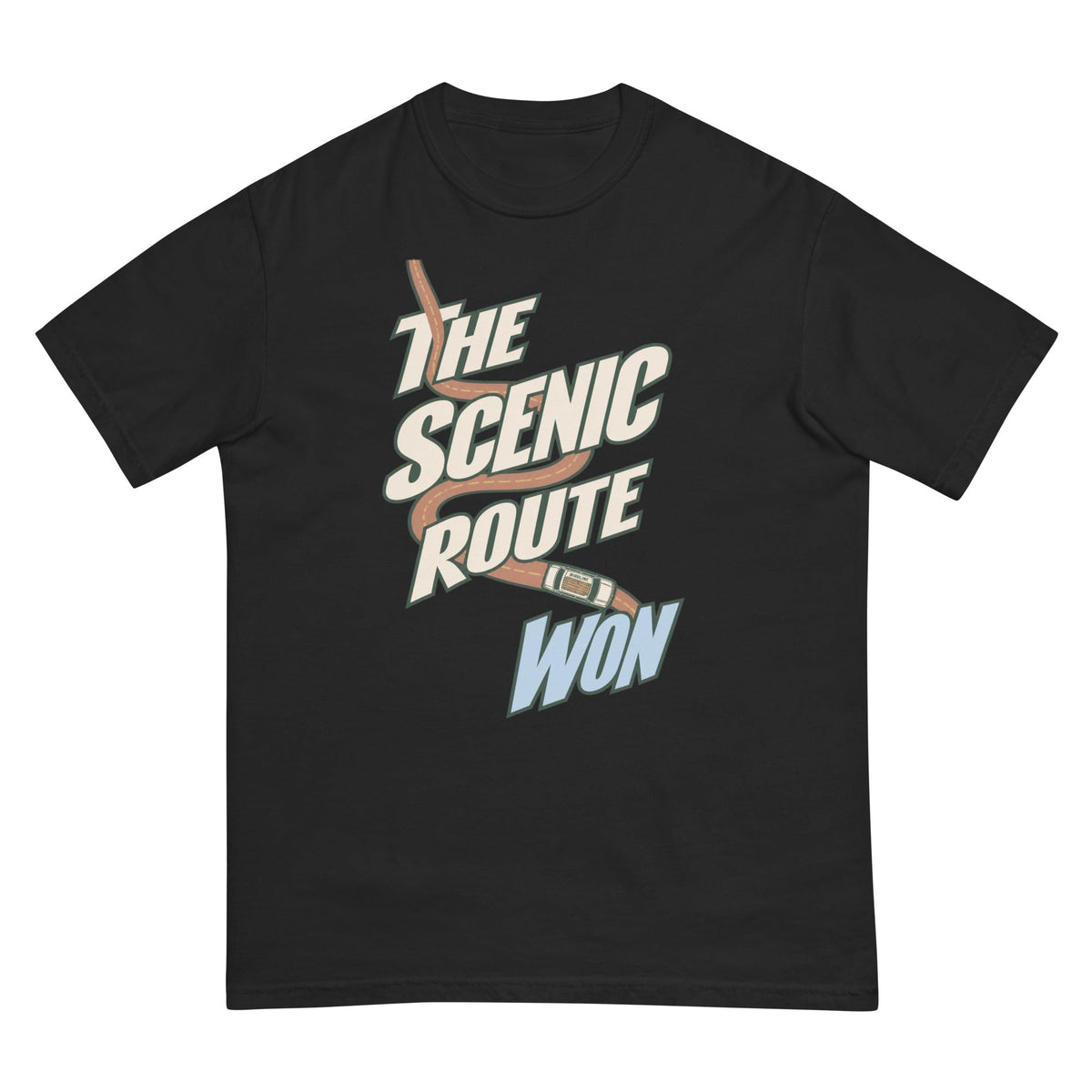 The Scenic Route Won T-Shirt premium-quality garment detail
