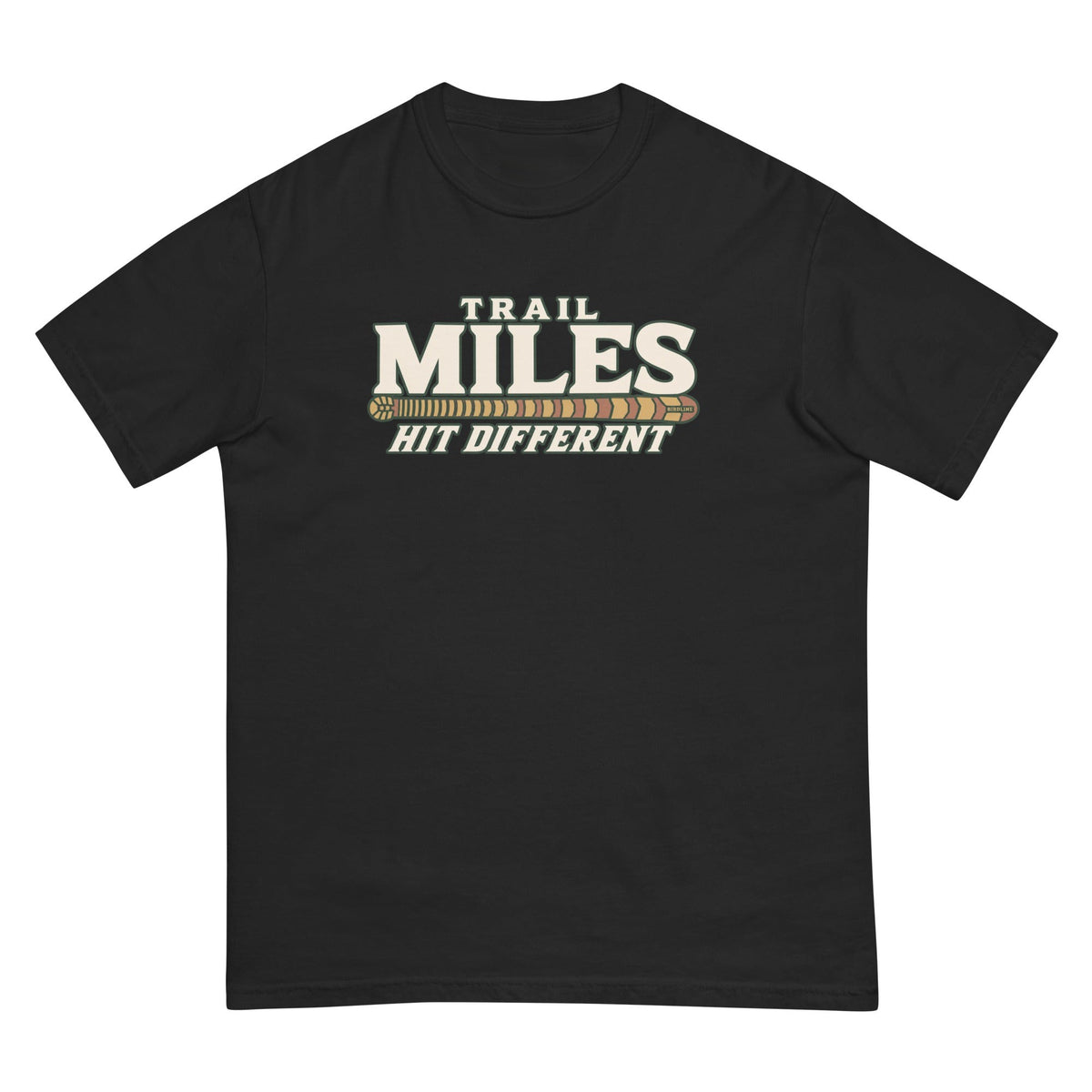 Trail Miles Hit Different T-Shirt premium-quality garment detail