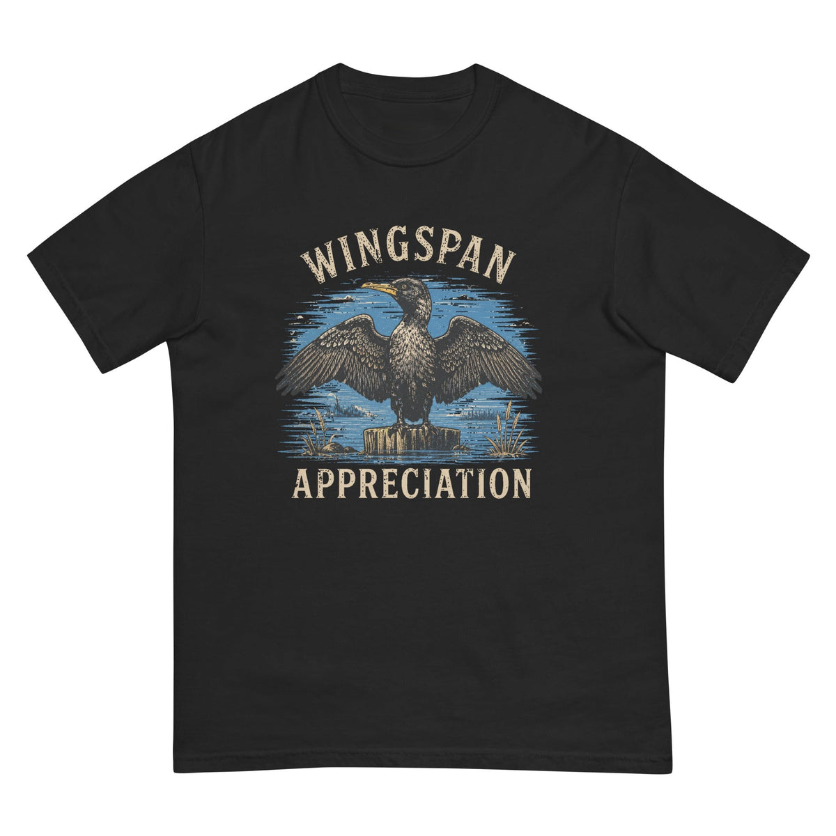 Wingspan Appreciation T-shirt premium-quality garment detail