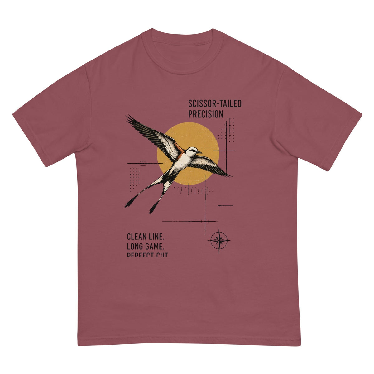 Scissor Tailed Precision T-Shirt premium-quality garment detail