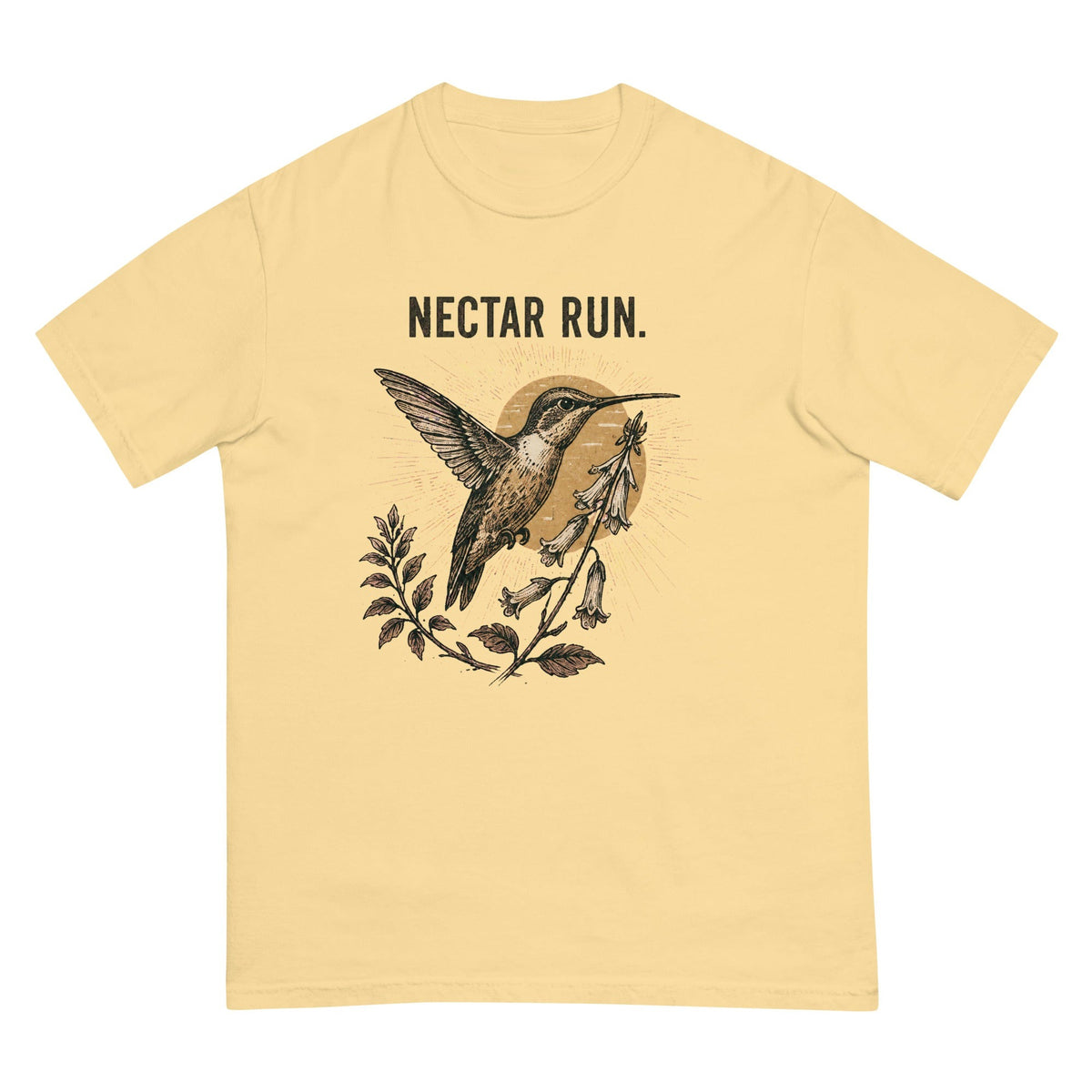 Nectar Run Sunburst T-Shirt premium-quality garment detail
