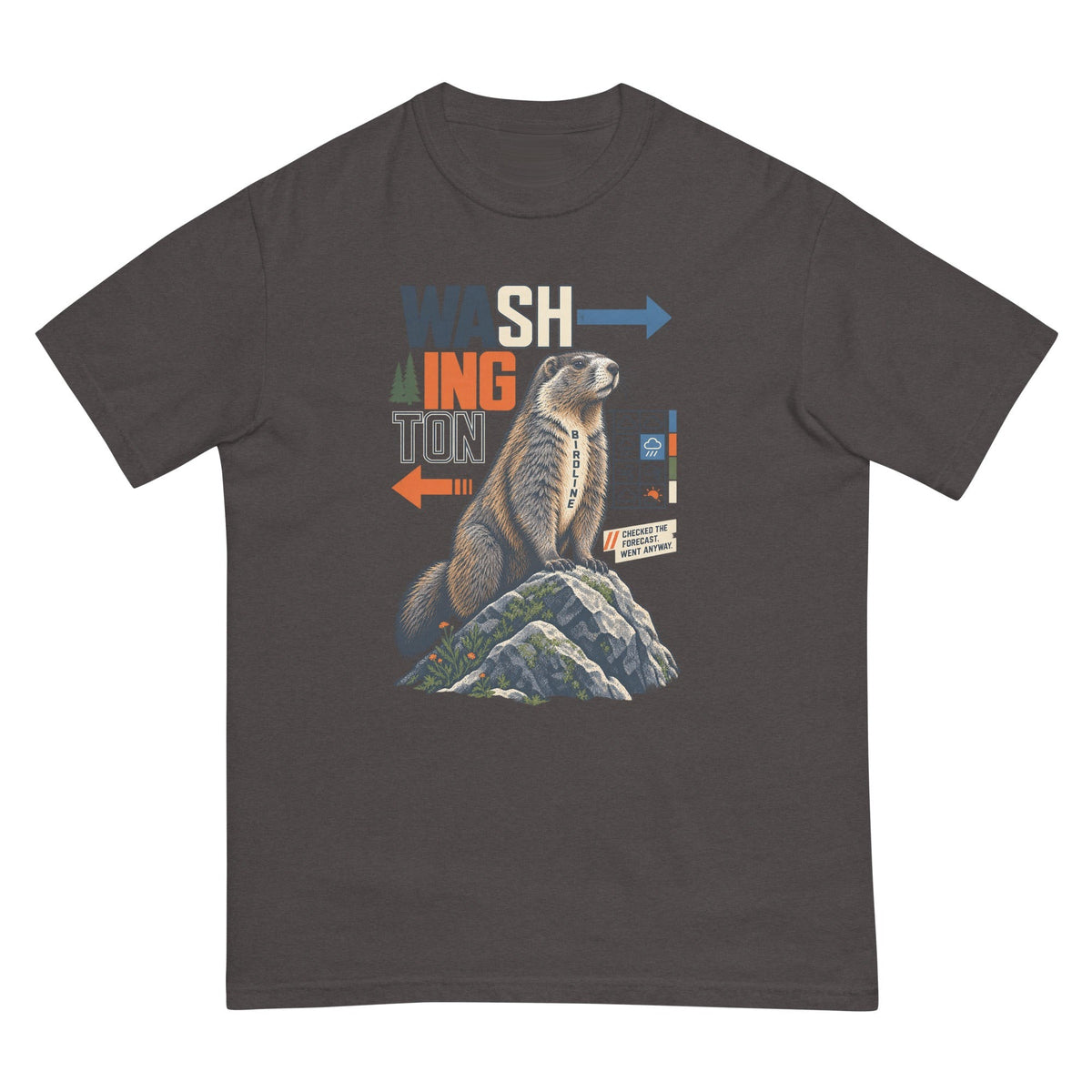 Washington Decides for Itself Marmot T-Shirt premium-quality garment detail