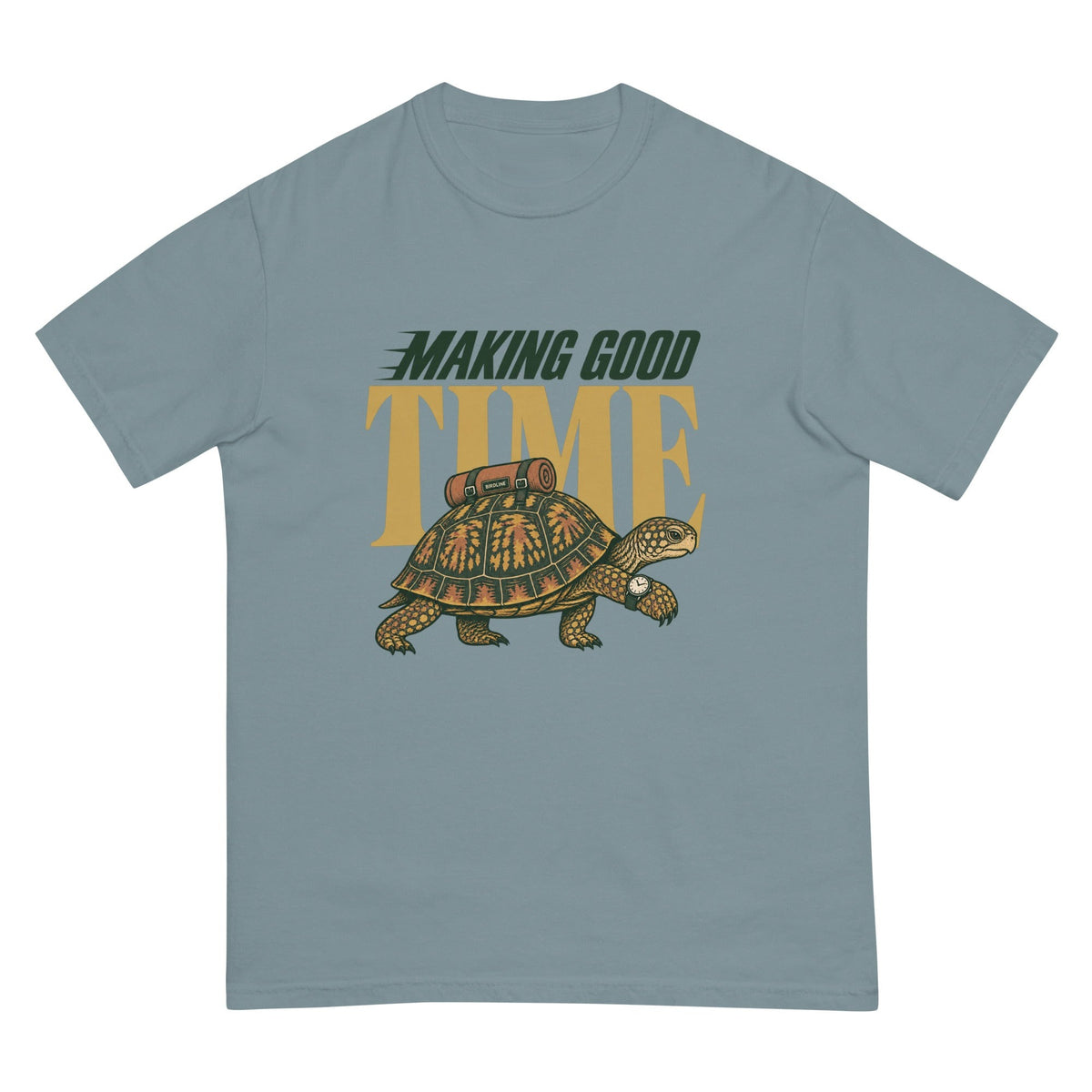 Making Good Time T-Shirt premium-quality garment detail