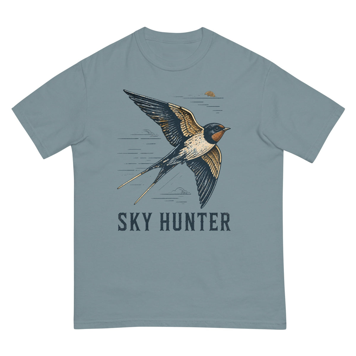 Sky Hunter T-shirt premium-quality garment detail