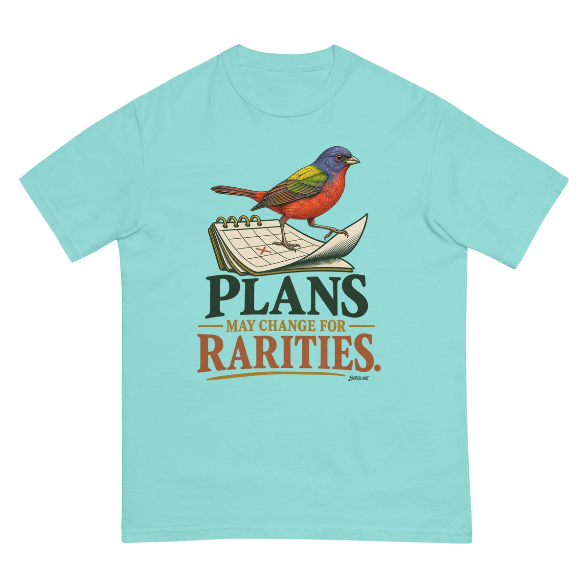 Plans May Change for Rarities T-Shirt premium-quality garment detail