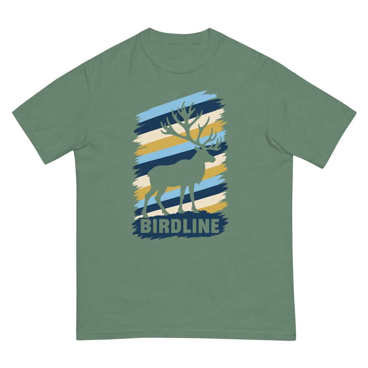 Birdline Elk Stripes T-Shirt premium-quality garment detail