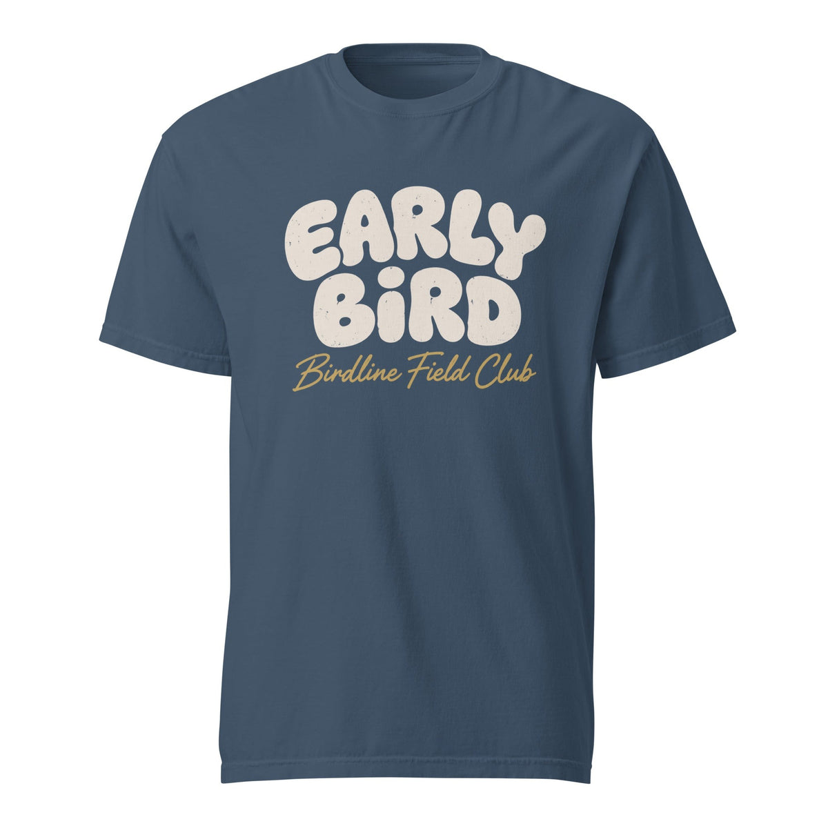 Early Bird Field Club T-shirt premium-quality garment detail