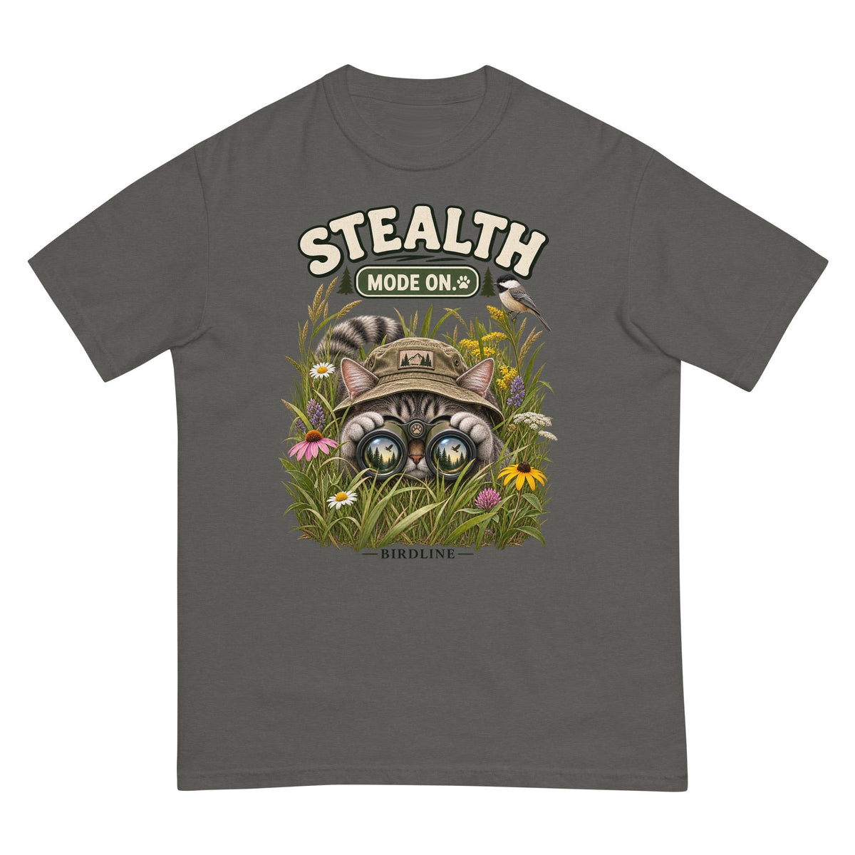 Stealth Mode On T-Shirt premium-quality garment detail