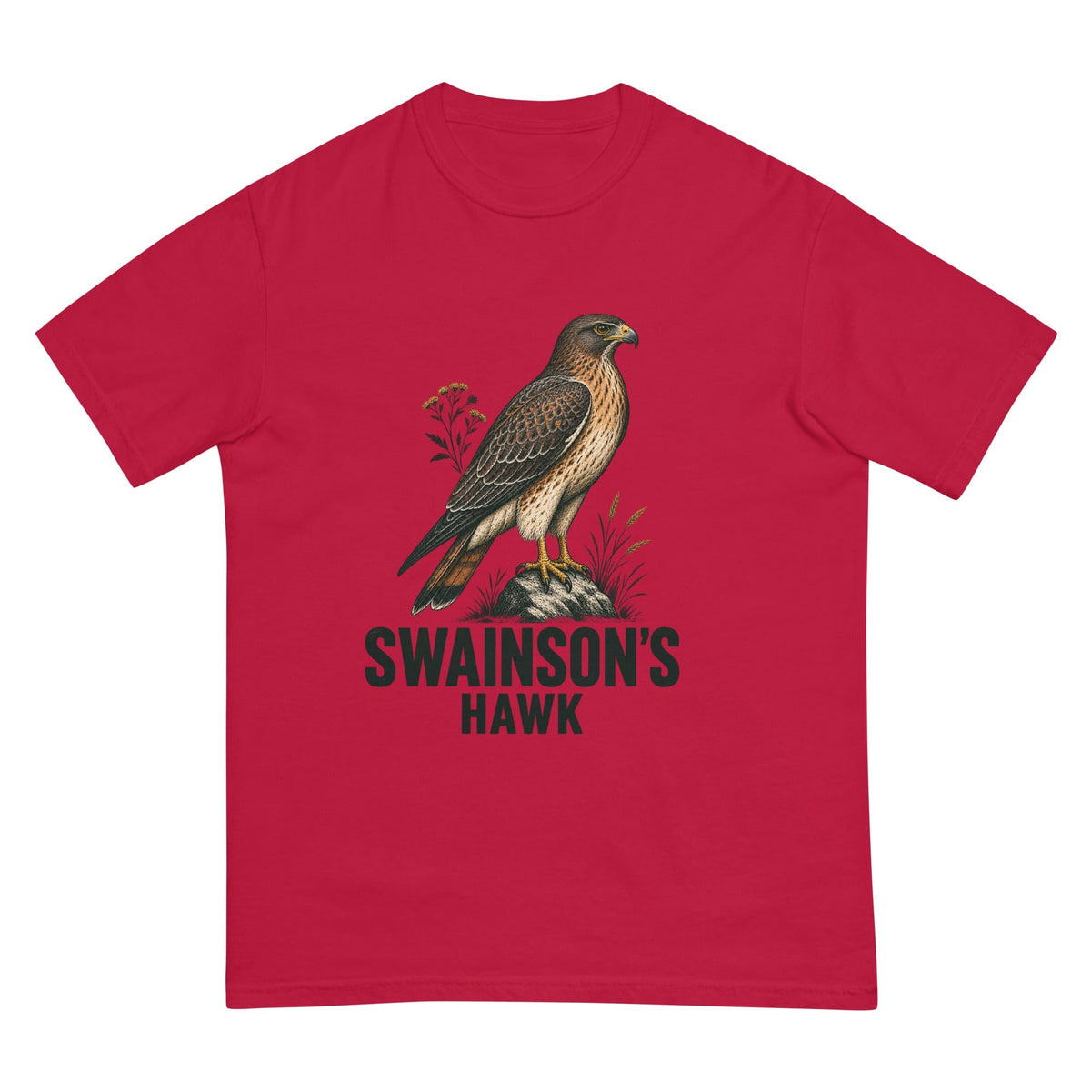 Swainson's Hawk T-Shirt premium-quality garment detail