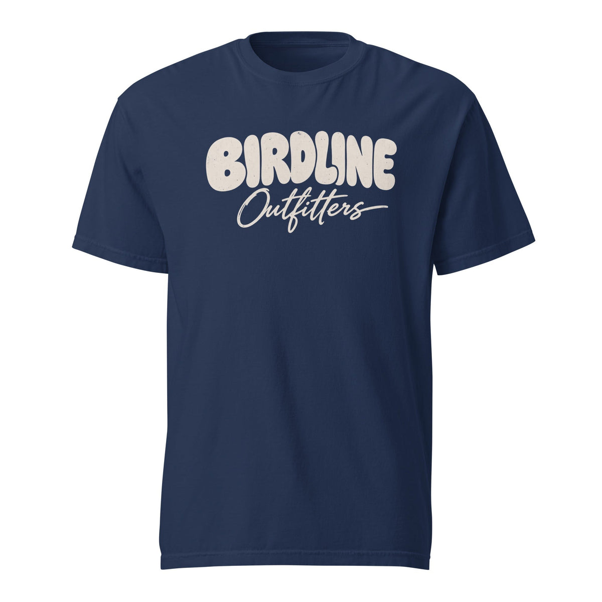 Birdline Outfitters Script T-shirt premium-quality garment detail