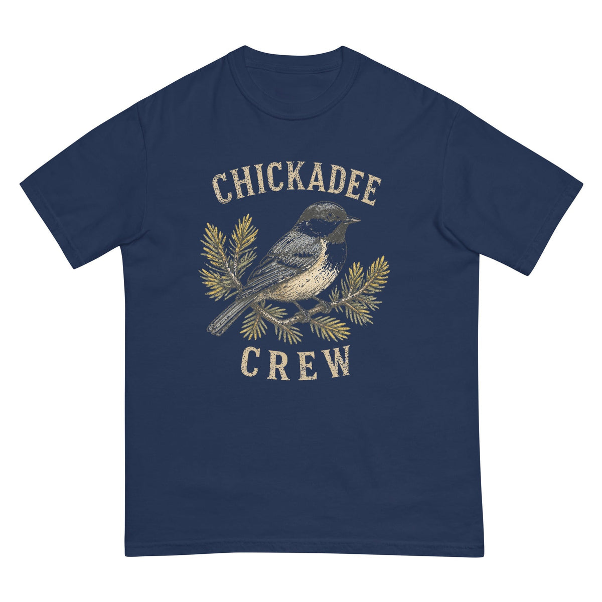 Chickadee Crew T-shirt premium-quality garment detail
