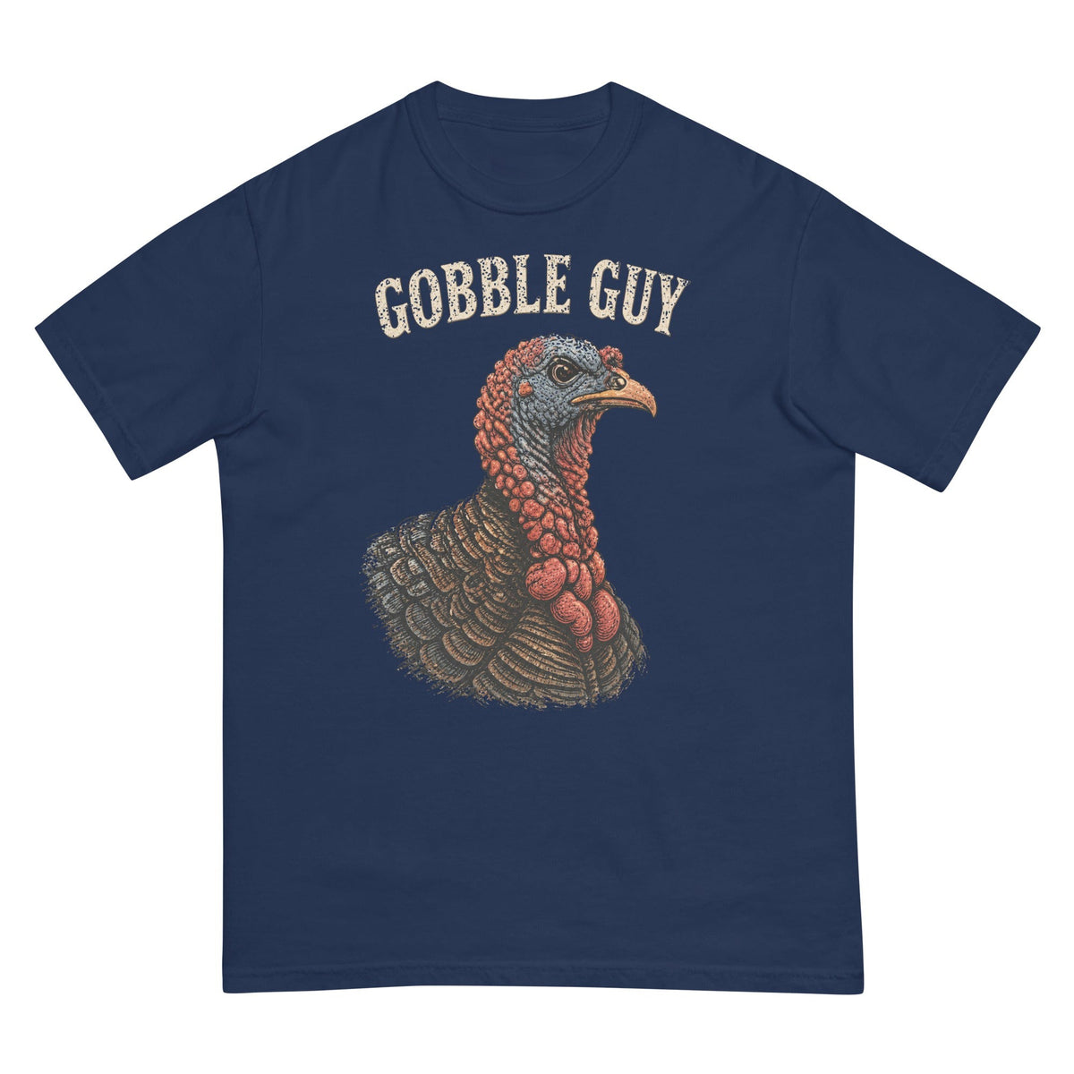 Gobble Guy T-shirt premium-quality garment detail
