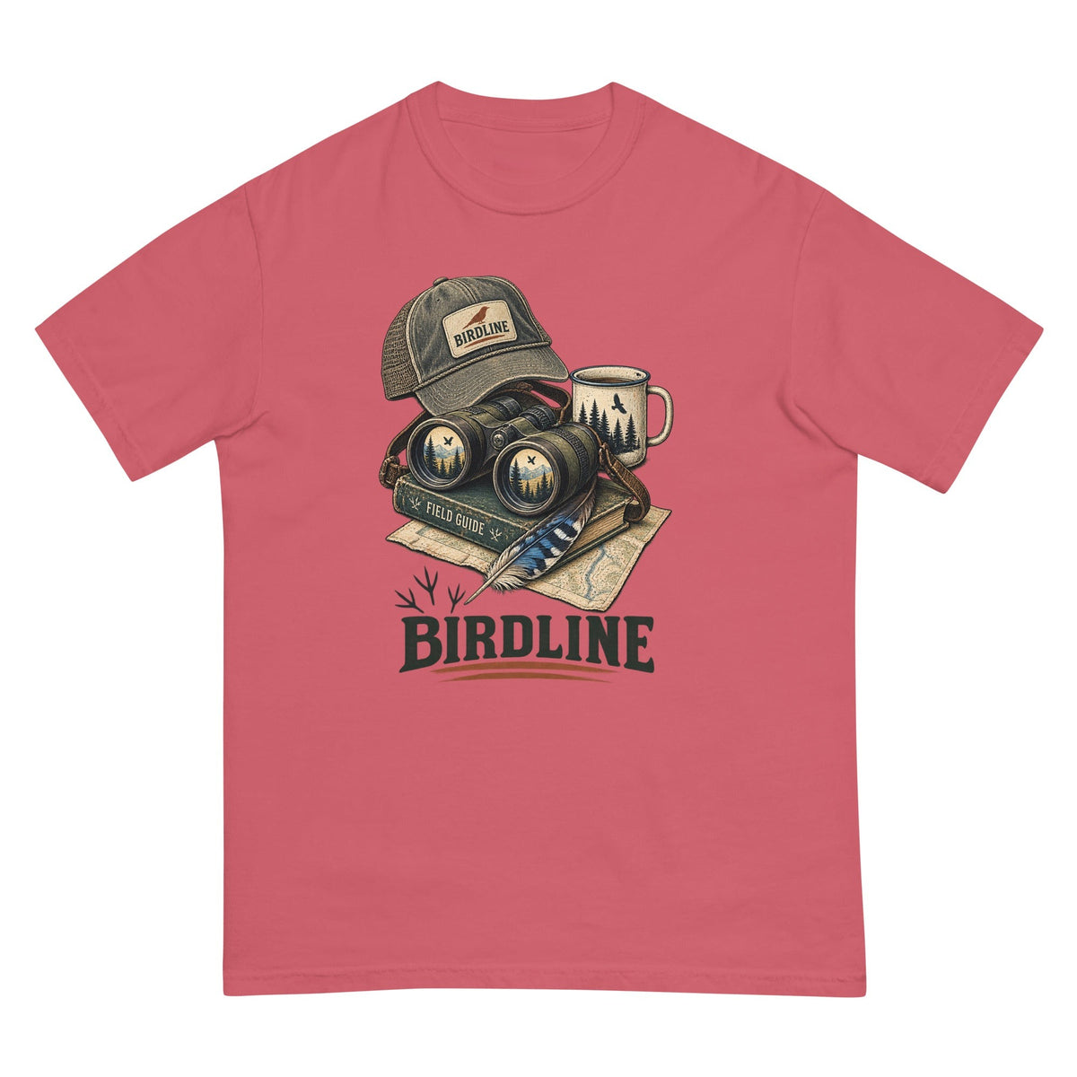 Birdline Field Guide Kit T-Shirt premium-quality garment detail